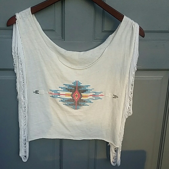 Urban Outfitters Tops - Urban Outfitters fringe BOHO top